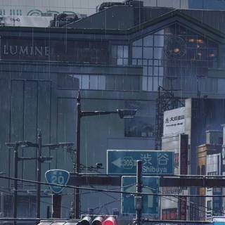 Anime rain HD 1920x1080 wallpaper