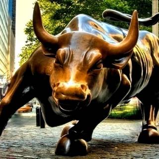 Wall Street Bull desktop wallpaper
