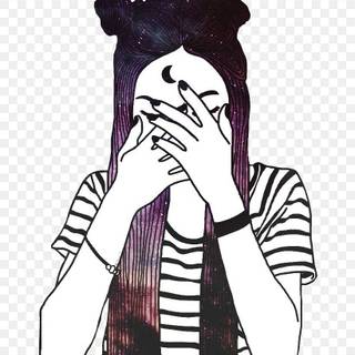 Girls drawings wallpaper