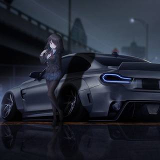BMW anime girl wallpaper