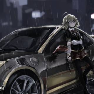 BMW anime girl wallpaper