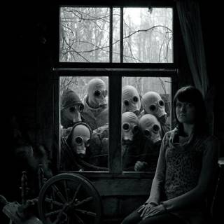 Masked car girl wallpaper