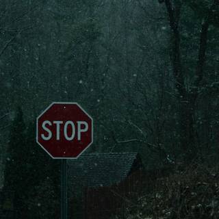 Stop sign wallpaper