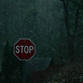 Stop sign wallpaper
