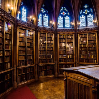 Antique library wallpaper