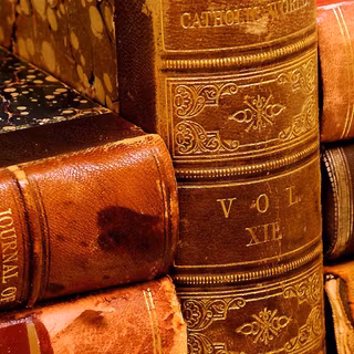 Antique library wallpaper