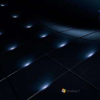 Windows 7 dark black PC HD wallpaper