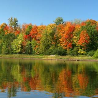 Colorful lake wallpaper