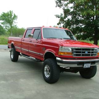 1997 Ford F-350 red wallpaper