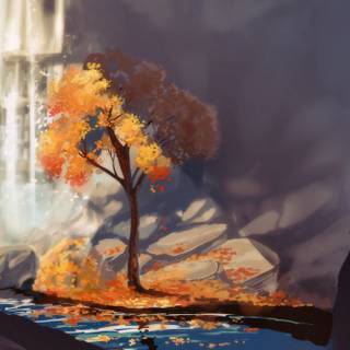 Autumn artwork wallpaper