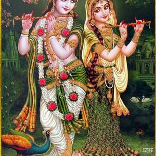 Krishna Radhe wallpaper