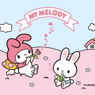 Kawaii pink PC wallpaper