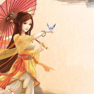 Chinese anime girl wallpaper
