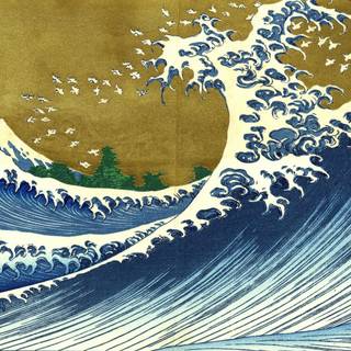 Japanese wave wallpaper