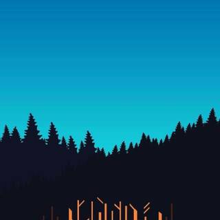 Smartphone minimal life wallpaper