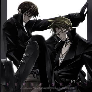 Black and white grunge anime wallpaper