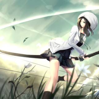 Anime girls fighting wallpaper