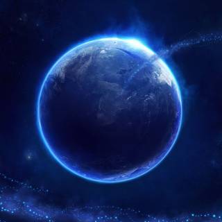 Blue stars wallpaper