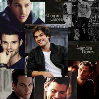 Aesthetic collage Vampire Diaries wallpaper