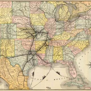Texas map wallpaper