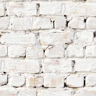 White brick wallpaper