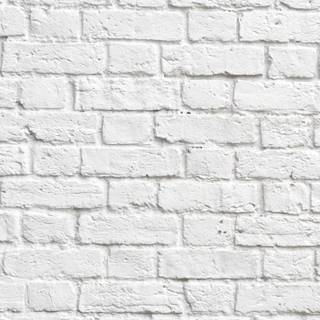White brick wallpaper