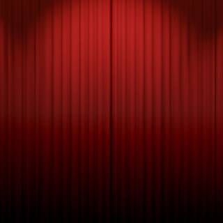 Red curtain wallpaper