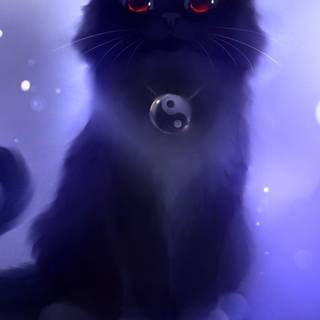 Anime Kawaii cat wallpaper