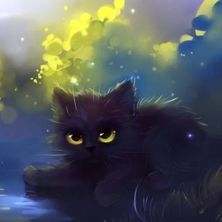 Anime Kawaii cat wallpaper