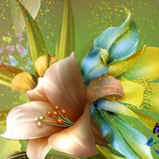 Colourful flower mobile wallpaper