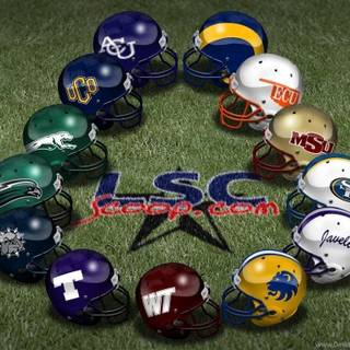 Football helmets wallpaper