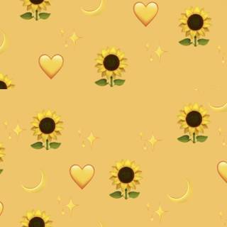 Aesthetic Kawaii yellow cute wallpaper