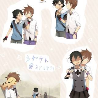 Ash x Gary wallpaper