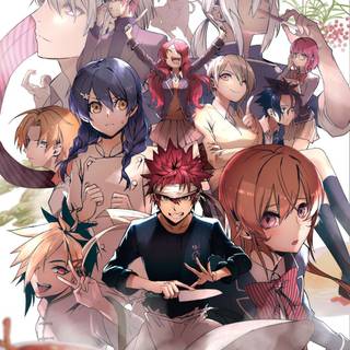 Food Wars phone wallpaper