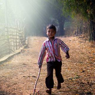 Poor children wallpaper