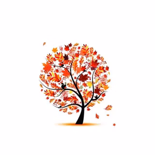 Autumn minimalistic wallpaper