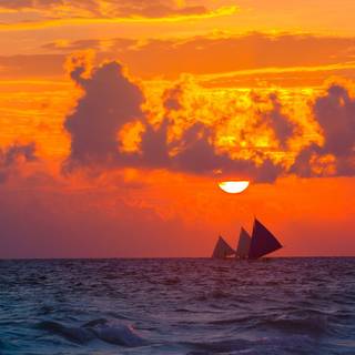 Boracay sunset wallpaper