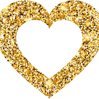 Golden hearts wallpaper
