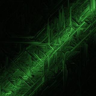 Green shards wallpaper