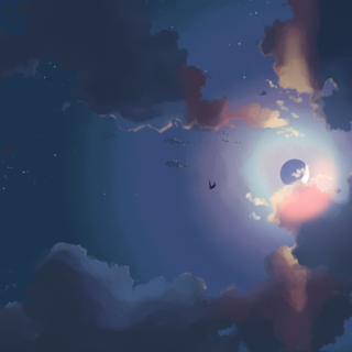 Anime moon wallpaper