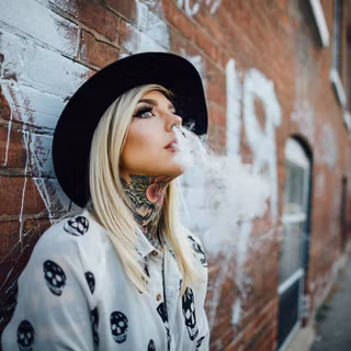 Girls smoke wallpaper