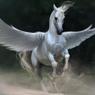 Flying horse wallpaper