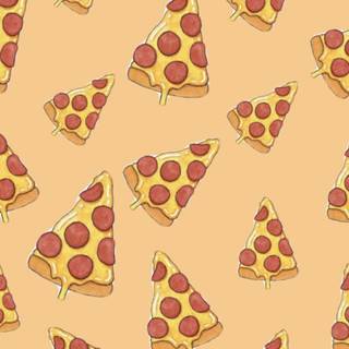 Cute pizza wallpaper