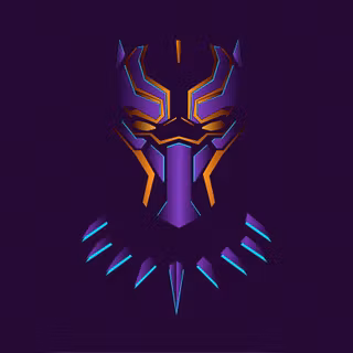 Marvel Black Panther minimal wallpaper