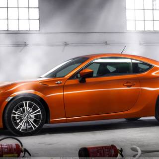 Orange Toyota 86 wallpaper