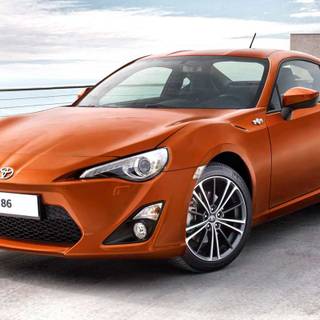 Orange Toyota 86 wallpaper