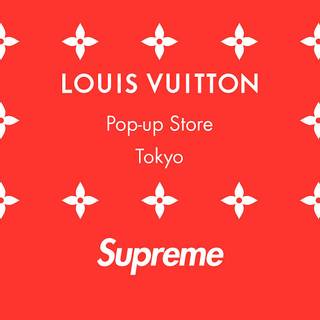 Supreme x LV wallpaper