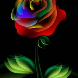 Neon flowers wallpaper