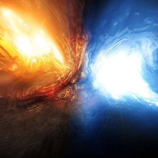 Water fire wallpaper