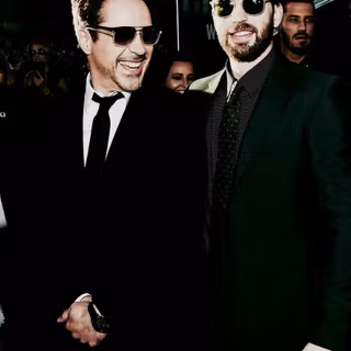 Chris Evans and Robert Downey Jr wallpaper